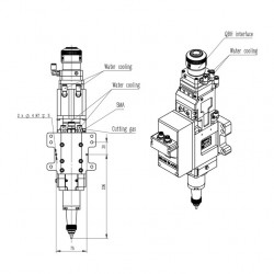 Raytools BD04K-3D 4000W Fiber Lazer Kesim Kafası