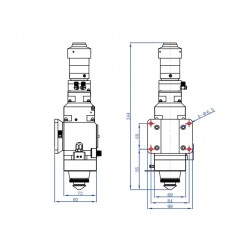 WSX KC15A 2000W Fiber Lazer Kesim Kafası