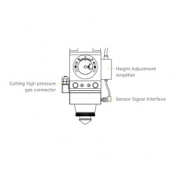 WSX KC15A 2000W Fiber Lazer Kesim Kafası