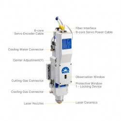 WSX NC30E 3000W Fiber Lazer Kesim Kafası