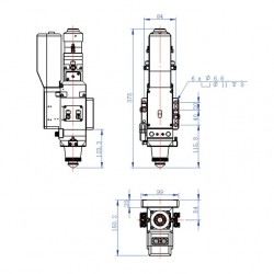 WSX NC30E 3000W Fiber Lazer Kesim Kafası